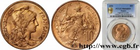 III REPUBLIC
Type : 10 centimes Daniel-Dupuis 
Date : 1898 
Quantity minted : 4000000 
Metal : bronze 
Diameter : 30  mm
Orientation dies : 6  h.
Weig...