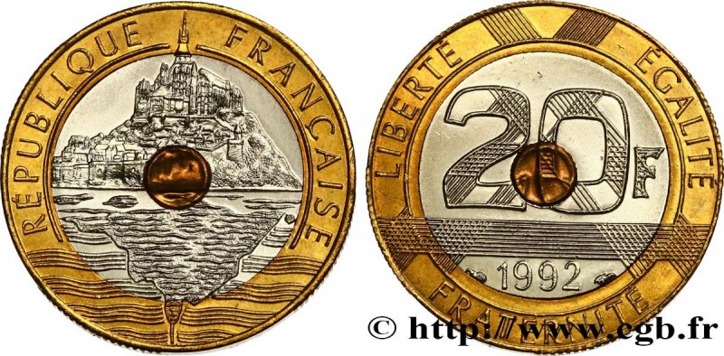 V REPUBLIC
Type : 20 francs Mont Saint-Michel 
Date : 1992 
Mint name / Town : P...