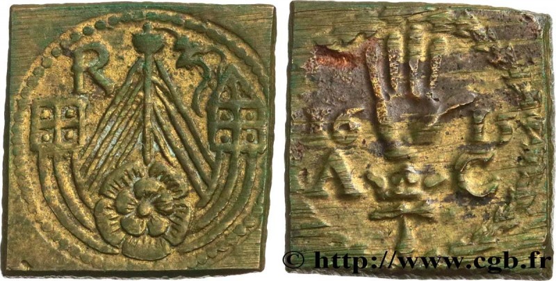 ENGLAND - COIN WEIGHT
Type : Poids monétaire pour le demi-ryal d’or 
Date : 1615...