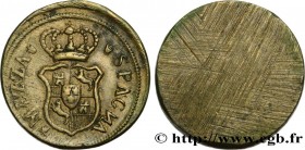 SPAIN (KINGDOM OF) - MONETARY WEIGHT
Type : Poids monétaire pour le 4 Reales 
Date : (XVIIIe siècle) 
Date : n.d. 
Metal : brass 
Diameter : 25  mm
Or...