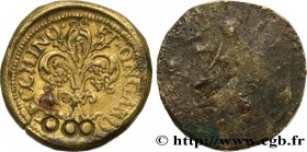 ITALY - FLORENCE - MONETARY WEIGHT
Type : Poids monétaire pour 3 sequins d’or des Papes 
Date : (après 1253) 
Date : n.d. 
Metal : brass 
Diameter : 2...