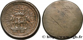 ITALY - GENOA - MONETARY WEIGHT
Type : Poids monétaire pour la pièce de 96 lires de Gênes 
Date : (après 1793) 
Date : n.d. 
Metal : brass 
Diameter :...