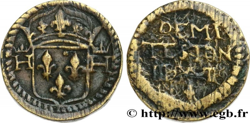 LOUIS XII TO HENRI III - COIN WEIGHT
Type : Poids monétaire pour le demi-teston ...