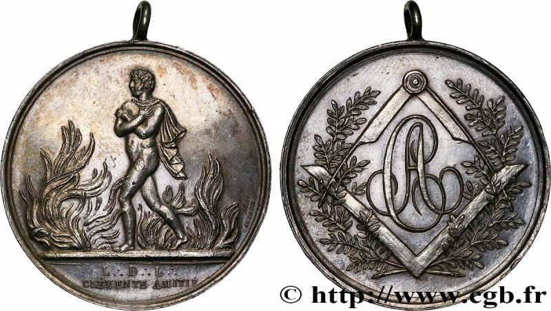 FREEMASONRY
Type : LA CLEMENTE AMITIE 
Date : 1806 
Metal : silver 
Diameter : 2...