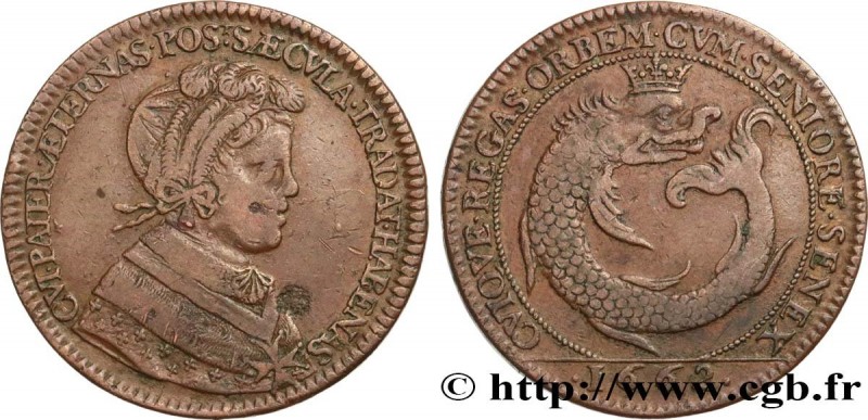 DAUPHINÉ - LOUIS V, LE GRAND DAUPHIN OR MONSEIGNEUR
Type : DAUPHINE 
Date : 1662...