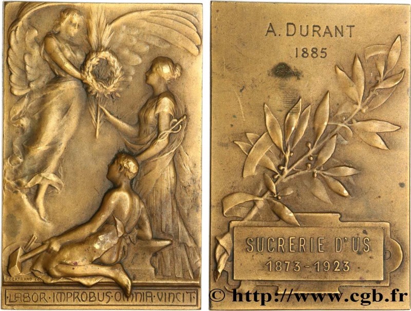 III REPUBLIC
Type : Plaquette, Sucrerie d’Us 
Date : 1873-1923 
Metal : bronze 
...