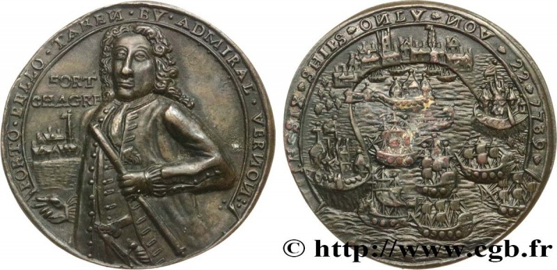 UNITED KINGDOM
Type : Médaille, Destruction du fort Chagres par l’Amiral Vernon ...