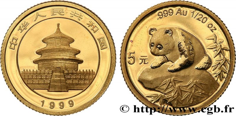 CHINA
Type : 5 Yuan Panda “Large date’ 
Date : 1999 
Quantity minted : 27483 
Me...