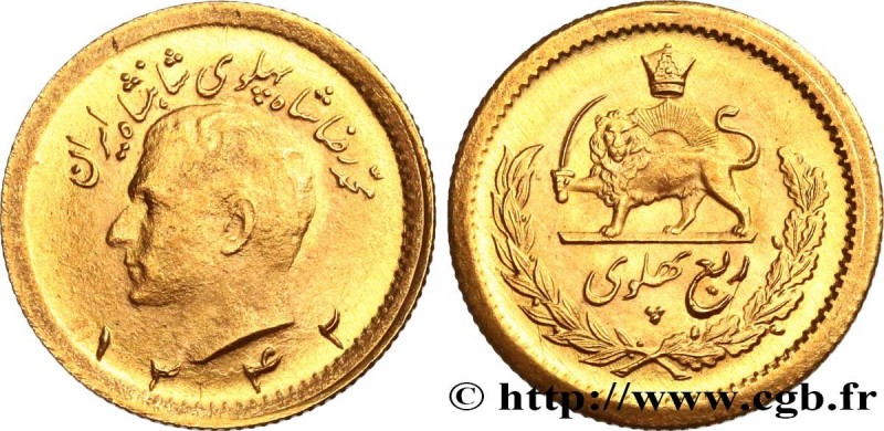 IRAN
Type : 1/4 Pahlavi or Mohammad Riza Pahlavi SH1342 
Date : 1963 
Mint name ...