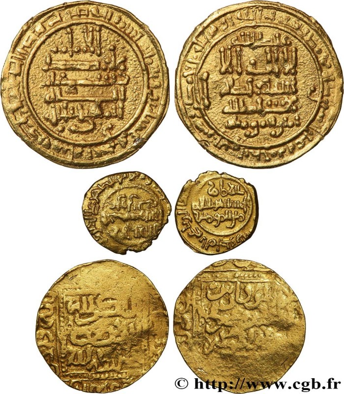 ISLAMIC COINS
Type : Lot de trois monnaies islamiques en or 
Date : N.D. 
Metal ...