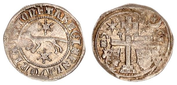 Austria Slavonia 1 Denar 1272-1290 AD. Ladislaus IV (1272-1290). Avers: + MONETA...