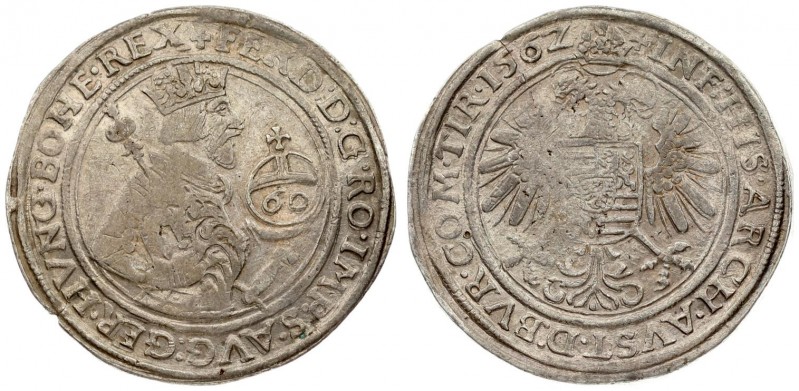 Austria 60 Kreuzer 1562 Ferdinand I(1558-1564). (Joachimstal) mint. Dated 1562. ...