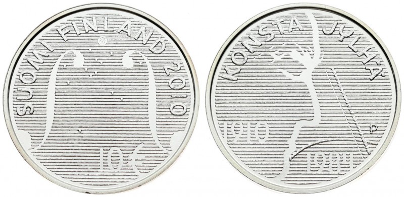 Finland 10 Euro 2010P Konsta Jylhä 100th Anniversary of Birth. Averse Lettering:...