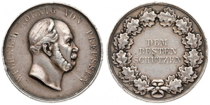 Germany Prussia Medal The best shooter(1861-1888). Wilhelm I (1861-1888). Undate...