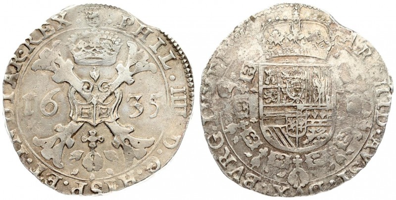 Spanish Netherlands LUXEMBOURG 1 Patagon 1635 Philip IV(1621-1665). Averse: St. ...