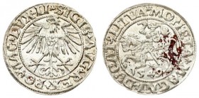 Lithuania 1/2 Grosz 1549 Vilnius. Sigismund II Augustus (1545-1572) - Lithuanian coins 1549 Vilnius; ending inscriptions LI / LITVA. Silver. Cesnulis-...