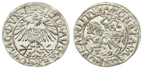 Lithuania 1/2 Grosz 1549 Vilnius. Sigismund II Augustus (1545-1572) - Lithuanian coins 1549 Vilnius; ending inscriptions LI / LITVA. Silver. Cesnulis-...