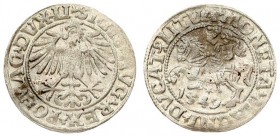 Lithuania 1/2 Grosz 1549 Vilnius. Sigismund II Augustus (1545-1572) - Lithuanian coins 1549 Vilnius; ending inscriptions LI / LITVA. Silver. Cesnulis-...