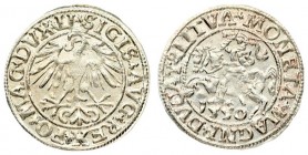 Lithuania 1/2 Grosz 1550 Vilnius. Sigismund II Augustus (1545-1572) - Lithuanian coins 1550 Vilnius; ending inscriptions LI / LITVA. Silver. Cesnulis-...