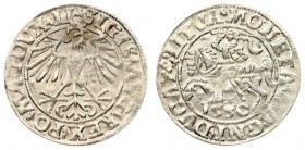 Lithuania 1/2 Grosz 1550 Vilnius. Sigismund II Augustus (1545-1572) - Lithuanian coins 1550 Vilnius; ending inscriptions LI / LITVA. Silver. Cesnulis-...