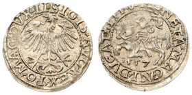 Lithuania 1/2 Grosz 1557 Vilnius. Sigismund II Augustus (1545-1572) - Lithuanian coins 1557 Vilnius; endings of the inscriptions LI / LITV. Silver. Ce...