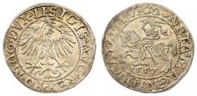 Lithuania 1/2 Grosz 1557 Vilnius. Sigismund II Augustus (1545-1572) - Lithuanian coins 1557 Vilnius; endings of the inscriptions LI / LITVA. Silver. C...