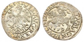 Lithuania 1/2 Grosz 1559 Vilnius Sigismund II Augustus (1545-1572) Lithuanian coins 1559 Vilnius. Ending of inscriptions LI / LITV. Silver. Cesnulis-I...