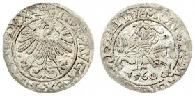 Lithuania 1/2 Grosz 1560 Vilnius. Sigismund II Augustus (1545-1572) - Lithuanian coins 1560 Vilnius; endings of the inscriptions L / LITV. Silver. Ces...