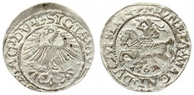 Lithuania 1/2 Grosz 1561 Vilnius. Sigismund II Augustus (1545-1572) - Lithuanian coins; 1/2 grosz 1561; Vilnius; description of the line DV L / LITV. ...