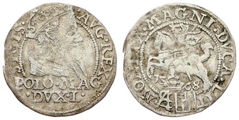 Lithuania 1 Grosz 1568 Vilnius Sigismund II Augustus (1545-1572) Lithuanian coin...