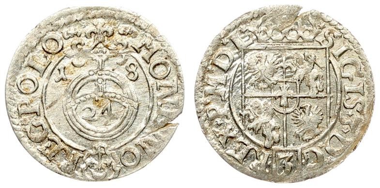 Poland 1/24 Thaler 1618 Sigismund III Vasa (1587-1632).Averse: Crowned shield. R...