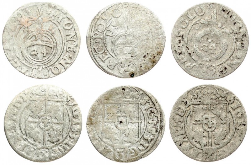 Poland 1/24 Thaler 1622-1624 Sigismund III Vasa (1587-1632). Averse: Crowned shi...