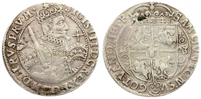 Poland 1 Ort 1623 Bydgoszcz. Sigismund III Vasa(1587-1632). Crown coins ort 1623...