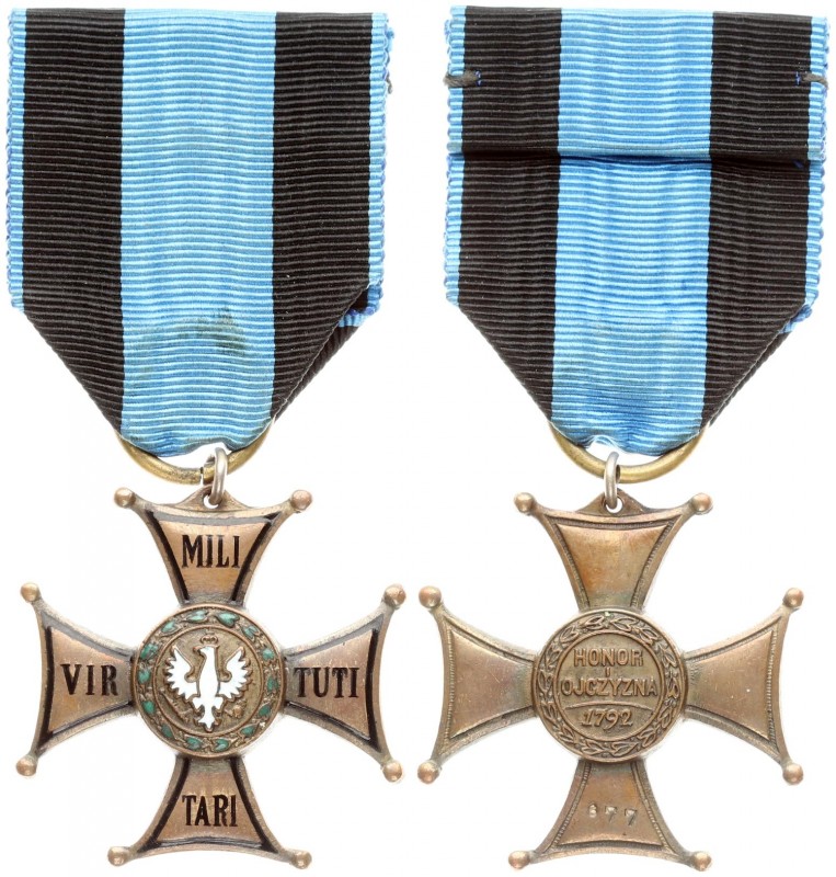 Poland Cross 1921 of the Military Order of Virtuti Militari (class V). Knight's ...