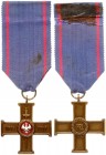 Poland Medal 1992 Greater Poland Uprising Cross 1992-1999; Cross; in a medal a white Piast eagle on a red shield; surrounded by a laurel wreath; under...