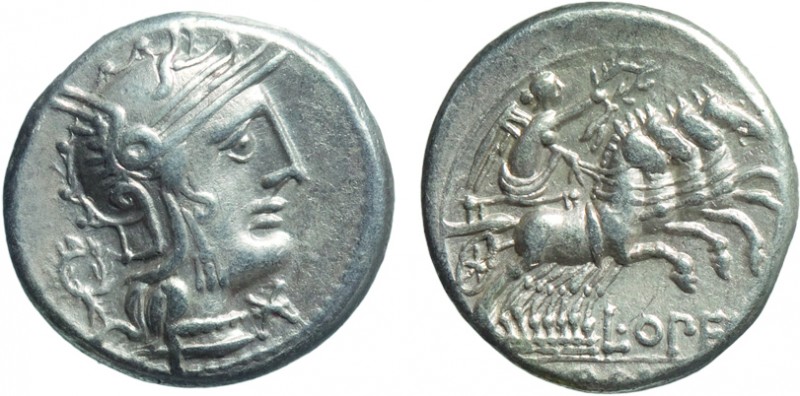 MONETE ROMANE REPUBBLICANE. GENS OPIMIA. DENARIO
L. Opimius (131 a.C.)
Argento...