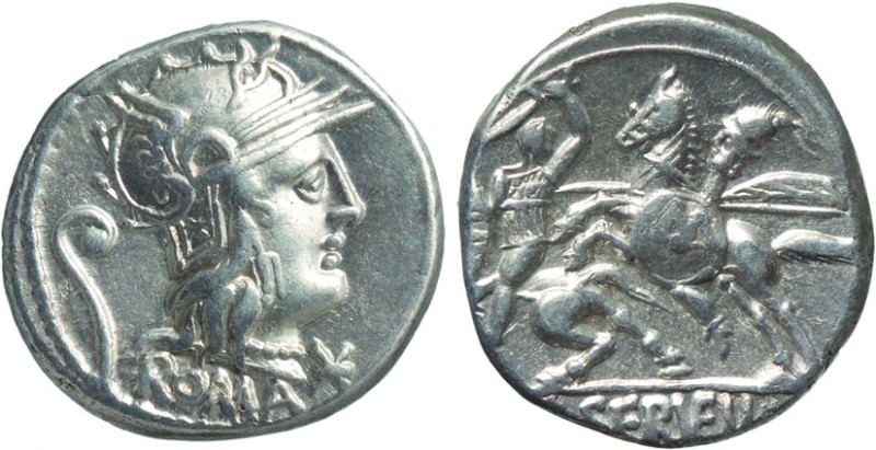 MONETE ROMANE REPUBBLICANE. GENS SERVILIA. DENARIO
C. Servilius Vatia (127 a.C....