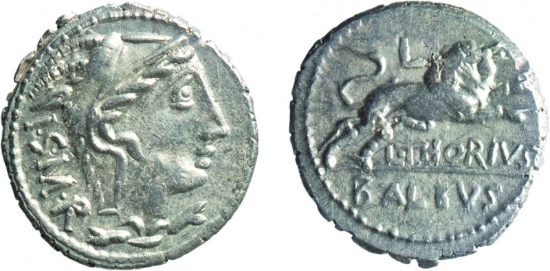 MONETE ROMANE REPUBBLICANE. GENS THORIA. DENARIO
L. Thorius Balbus (105 a.C.)
...