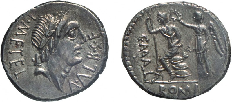 MONETE ROMANE REPUBBLICANE. GENS CAECILIA. DENARIO
L. Caecilius Metellus (96 a....