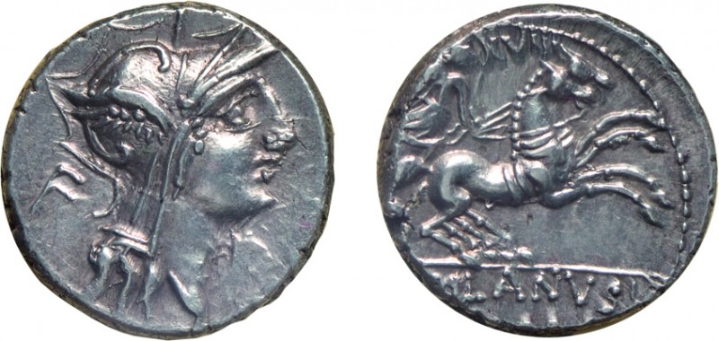 MONETE ROMANE REPUBBLICANE. GENS JUNIA. DENARIO
D. Junius Silanus L. f. (91 a.C...