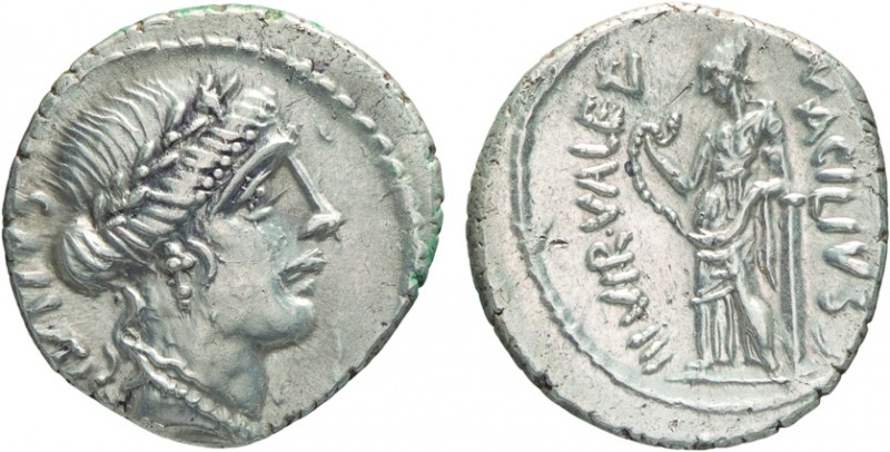 MONETE ROMANE REPUBBLICANE. GENS ACILIA. DENARIO 
Man. Acilius Glabrio (49 a.C....