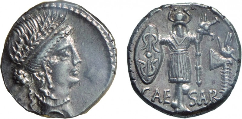 MONETE ROMANE REPUBBLICANE. GIULIO CESARE (48-47 a.C.). DENARIO
Argento, chiusa...