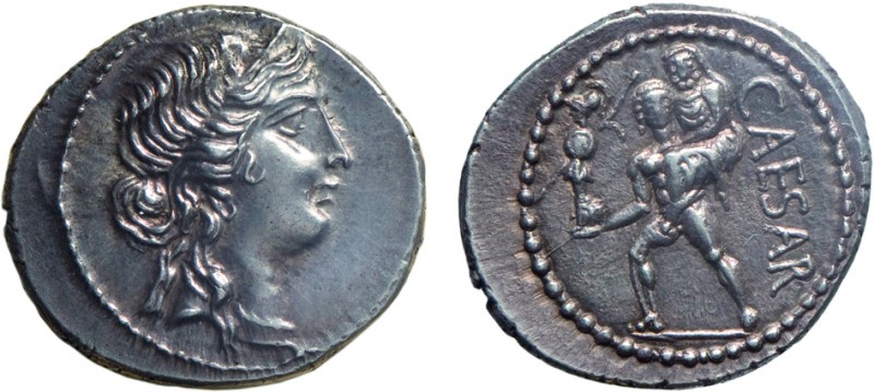 MONETE ROMANE REPUBBLICANE. GIULIO CESARE (47-46 a.C.). DENARIO
Argento, chiusa...