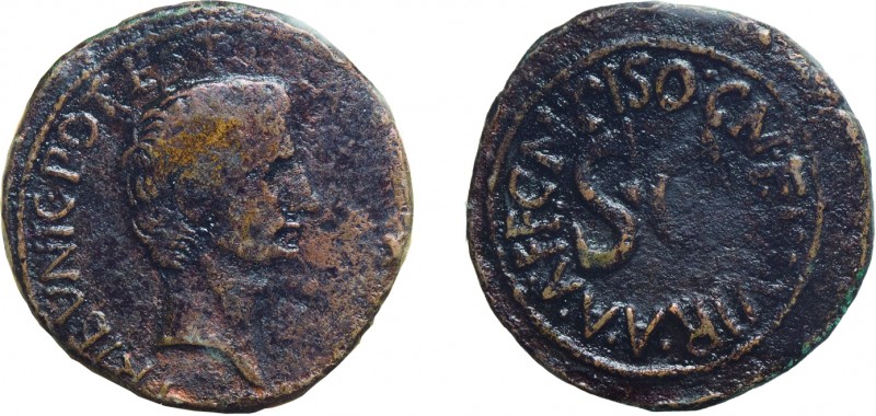 MONETE ROMANE IMPERIALI. AUGUSTO (27 a.C.- 14 d.C.). ASSE 
(15 a.C.)
Argento, ...