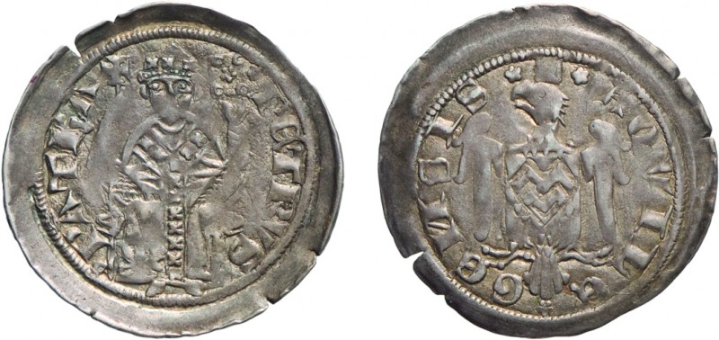 ZECCHE ITALIANE. AQUILEIA. PIETRO GUERRA (1299-1301)
Argento, 1,06 gr, 21 mm. R...