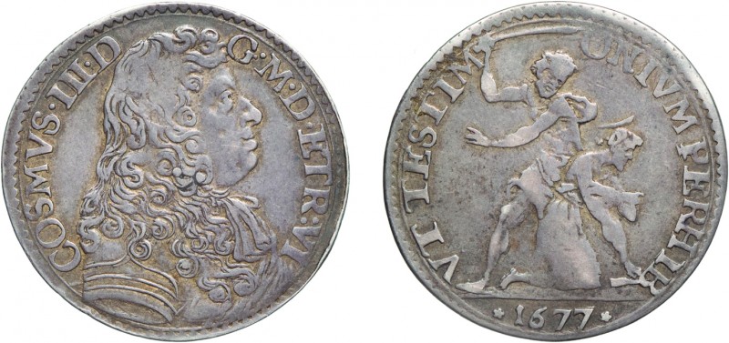 ZECCHE ITALIANE. FIRENZE. COSIMO III (1670-1723). LIRA 1677
Argento, 4,35 gr, 2...