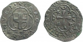 SAVOIA. CARLO EMANUELE I (1580-1630).PARPAGLIOLA 1584
Chambéry. Mistura, 1,61 gr, 19 mm, bel BB. 
D: + CAROLVS EMANVEL Scudo sabaudo in cornice tril...