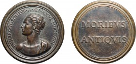 MEDAGLIE ITALIANE. PHILIPP VON STOSCH (1691-1757). OPUS: G.B. POZZO
Fusione originale in bronzo, 138,96 gr, 80 mm. Ottima fattura. Molto rara.
D: PH...