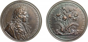 MEDAGLIE ITALIANE. ALESSANDRO SEGNI (1633-1697). 
OPUS: M. SOLDANI
Fusione in bronzo, 160,07 gr, 84 mm. Di particolare qualità. Molto rara.
D: Bust...