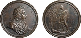 MEDAGLIE ITALIANE. BENEDETTO AVERANI (1645-1707). 
OPUS: SOLDANI
Fusione in bronzo, 180,85 gr, 87 mm. Di straordinaria qualità. Molto rara.
D: Bust...